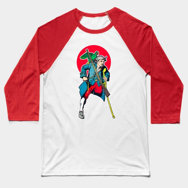 One-legged pirate and parrot Baseball T-Shirt by Marccelus